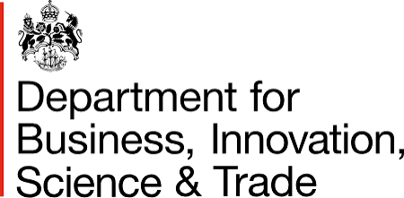 Department for Business, Innovation, Science and Trade logo